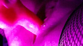 I'm squirting all over my pink dildo in stockings