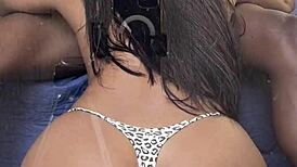 Milf sucks lover's cock for husband