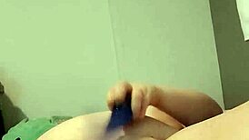 night time horny play with dildo toys fucking myself wet