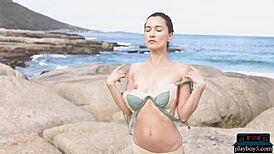 Two Petite 18+ Milf Models Ariel and Sofi Ka Strip Naked Outdoors in Ukraine