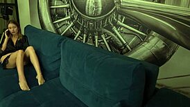 Stepbro, you spent my money on bets, so you'll lick my tight pussy