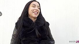 Hey, watch perfect German Latina teen Caramella Del X in casting fuck