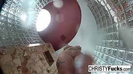 hot shower bts with christy and dahlia