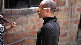 electrical engineer visits client to repair the electric fluid and ends up fucking the housewife