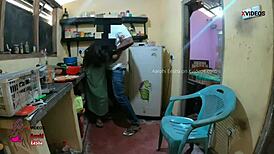 Cheating wife fucks bill collector