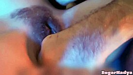 hannamontana fucks two men while they drill her with a dildo in part 1.