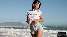 Two Petite 18+ Milf Models Ariel and Sofi Ka Strip Naked Outdoors in Ukraine