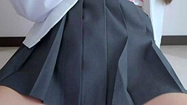 your classmate in cute underwear is addicted to vibration toys