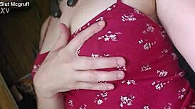 Noticeable when she never wears a bra