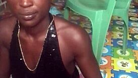 Crazy bitch twerks in sexy clothes then strips naked 😈