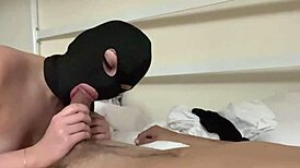 Blonde Babe Sucks Cum From Monster Cock