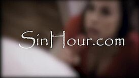 dyke teachers katrina colt and kenzie taylor help desperate male colleague nathan bronson with blowjob and tight pussy.