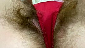 Hairy Pussy Makes Dirty Panties Cum With Big Clit!