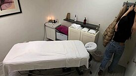 Shy japanese girl cums during special massage