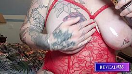 Revealme Voluptuous Milf Enjoys Erotic Solo With Huge Tits, Dildo Boobjob, Fingering Until Explosive Orgasm