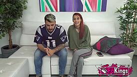 redhead teen piikara hints at getting intimate with her boyfriend in amateur couple video