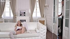 tiffany tatum laps up cum after cosplay fun with her man gp2578