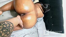 i fucked this huge ebony ass anally, creampie