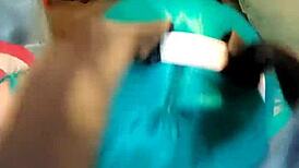 I'm a naughty bunny riding big tits shemale in cowgirl 😈