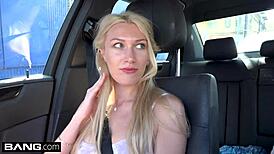 Yo, check out Russian milf Angelina Bonnet flashing tits in public!