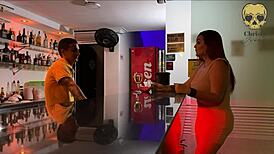 The Curvy Redhead Bartender Seduced Me and Fucked Without Condom