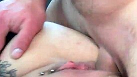 Tattooed cosplayer gives sloppy blowjob and deepthroat to huge cock.