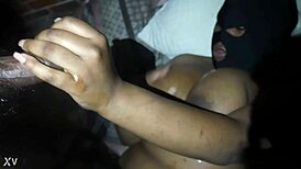 caught ebony girlfriend getting titty fucked by best friend