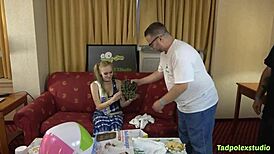 luna lips, pregnant and pretty, takes on multiple hung cocks in wild gangbang. her wet pussy gets pounded!