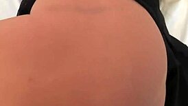 hot student gives a deep blowjob with a sex toy