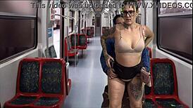 on the public train, I cornered this hot secretary and fucked her hard 😈