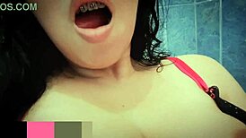 why is she squirting in the bathroom for the first time?