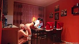 Ever tried wild oral sex in the kitchen with your lover?