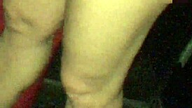 wet handjob through glory hole, milking cum from source