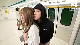 Modelmedia Asia Female College Student Indulges in Sex and Dripping Love Juices