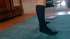 Wow, busty student caught on cam in her panties! 😲