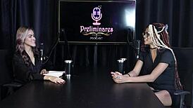 Naomi Campos in Sheer Red