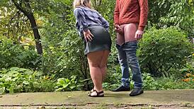 Mature woman asks son-in-law to cum on her leather skirt