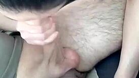 Milf Gabriella pulls hard on his cock, swallowing every drop of milk.