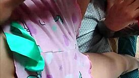 colombian babe in tight pajamas tempts me to touch her big ass everywhere