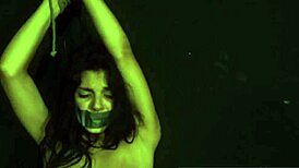 pretty gina ties up guy for hardcore domination