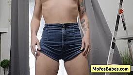 Petite mature gets her pink bald pussy fingered and sucks huge dick - thalia rhea charles dera. Hardcore action