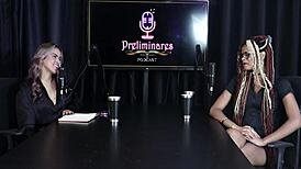 Naomi Campos in Sheer Red