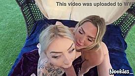 Watch Nichole Saphir and Savvy Suxx in a hardcore threesome?