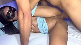 Novinha Rips Condom For Raw Fucking In Hair