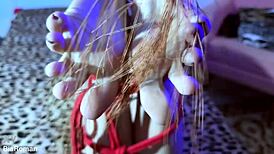 Tickling Her Sexy Soles in Bondage Felt Like a Dream Come True