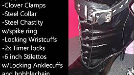 Sissy Prepares Self-Bondage with Buttplug and Dildo