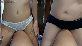 skinny and fat bitches rub their pussies on my legs, feeling so good