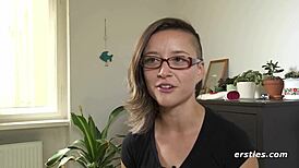 Ersties Brunette Babe Masturbates With Toys