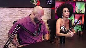 Best moments of Lady Snow and Lord Kenobi in sensual domination casting! Part 2 on sheer red!