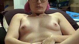 Solo squirt session with intense squirting and moaning